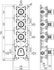 Скрытая монтажная часть для смесителя Paffoni Modular Box MDBOX019