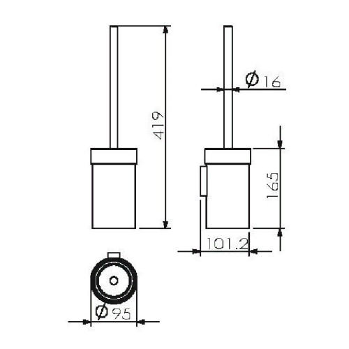 Ершик для унитаза Langberger 28027C