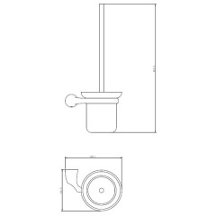 Ершик для унитаза Rush Devon DE75710