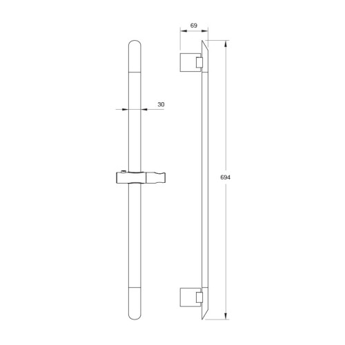 Штанга для душа Iddis Mirro MIR6940i17