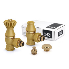 Комплект SR Rubinetterie серия &quot;Liberty&quot; 1/2&quot;х3/4&quot; угловой, цвет золото RAL1036