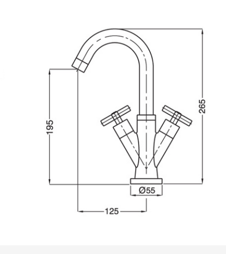 Смеситель Bugnatese Naxos 7634