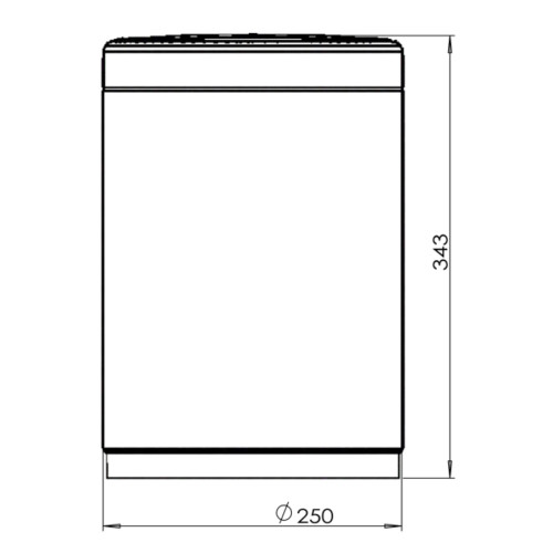 Сенсорное ведро 9 л JAVA S-882-9W белый
