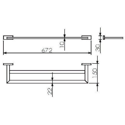 Полотенцедержатель Langberger Alster 11902A двойной