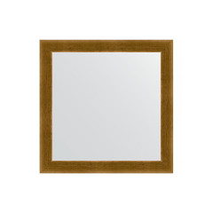 Зеркало настенное EVOFORM в багетной раме травленое золото, 64х64 см, BY 0616