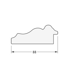 Зеркало настенное с фацетом EVOFORM в багетной раме римское серебро, 116х176 см, BY 1317