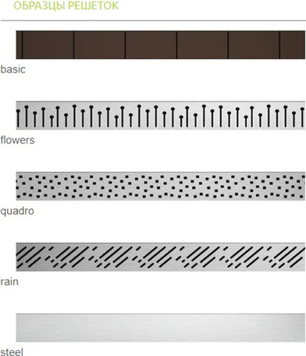 Линейный трап для душа Radaway RadаDrain 95 для плитки 8-12 мм