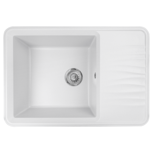 Кухонная мойка Formastone FostoGran FG Романа, прямоугольная с крылом, арктик