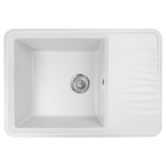 Кухонная мойка Formastone FostoGran FG Романа, прямоугольная с крылом, арктик