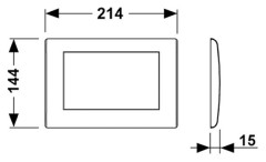 Кнопка смыва Tece Planus 9240312 для унитаза