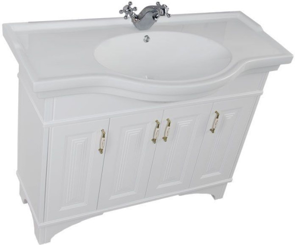Тумба с раковиной Aquanet Валенса 110 белый