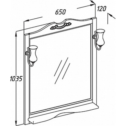 Зеркало Opadiris Клио 65