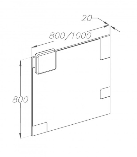 Зеркало Smile Санторини 100