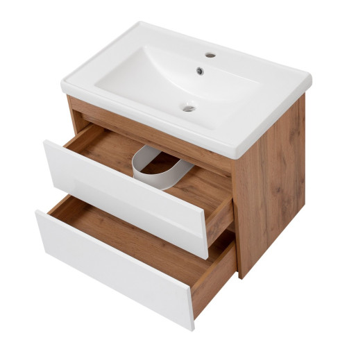 Комплект Тумба Виттория 60 подвесная с умывальником "Кантэ 60"