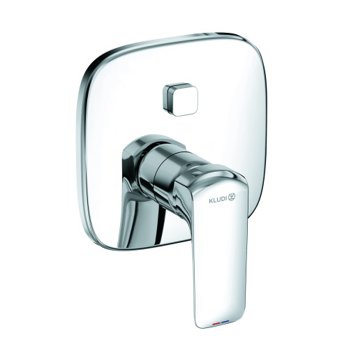 Dстраиваемый смеситель KLUDI AMEO для ванны и душа; автом. переключатель душ/ванна PUSH&SWITCH, хром (416590575)