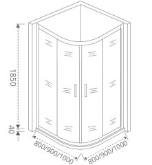 Душевой уголок Good Door Latte R-100 100x100