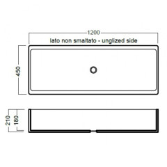Хозяйственная раковина Hatria Complementi 120 YN05
