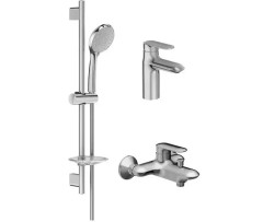 Jacob Delafon E99900RU-CP KUMIN Комплект смесителей для ванны (E99460-CP+E99447-CP+E99898RU-CP), хром