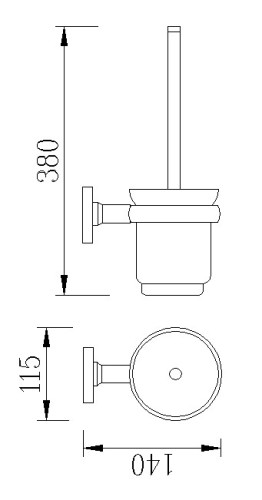 Ершик для унитаза Rush Fiji FI18710