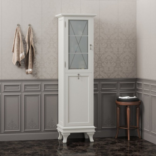 Шкаф пенал Opadiris Борджи 45 с бельевой корзиной