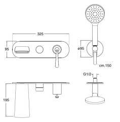 Смеситель Cristina Bollicine BO 110