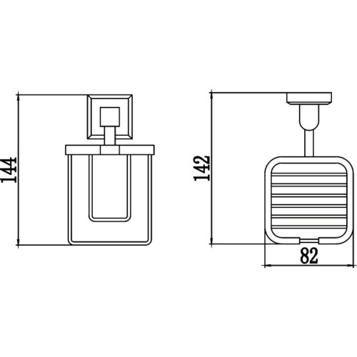 Держатель для освежителя воздуха Savol S-009533 хром