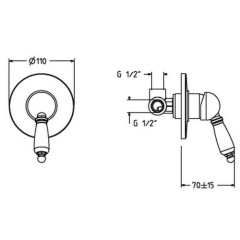 Смеситель Gattoni Orta 2730