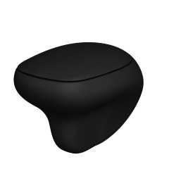 Унитаз Diamond 123T20201R (530*405*375) МАТОВЫЙ ЧЕРНЫЙ подвесной БЕЗОБОДКОВЫЙ