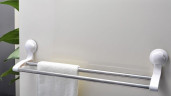 Полотенцедержатель Fixsen Grampus трубчатый двойной 55 см, белый (GR-7078)