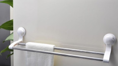 Полотенцедержатель Fixsen Grampus трубчатый двойной 55 см, белый (GR-7078)