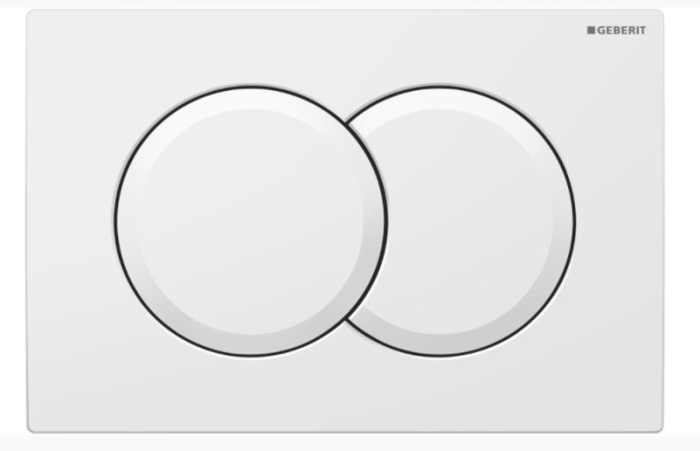 Кнопка смыва Geberit Delta 24.6х2.3х16.4 для инсталляции, пластик, цвет Белый (115.107.11.1)