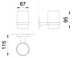 Стакан Nofer  Hotel 16410.B