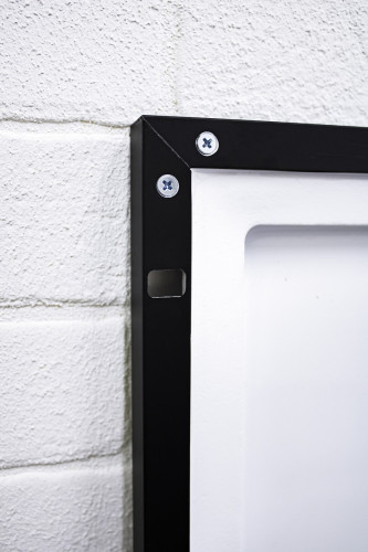 Зеркало Eclipse 90 black с подсветкой Sansa