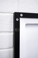 Зеркало Eclipse 90 black с подсветкой Sansa