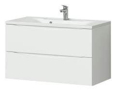 Тумба Итана Мишель 90 897х445х550 подвесная с раковиной Milena 90 Белый глянец (CS00080621)