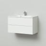 Тумба Итана Мишель 90 897х445х550 подвесная с раковиной Milena 90 Белый глянец (CS00080621)