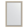 Зеркало настенное с фацетом EVOFORM в багетной раме серебряный акведук, 117х177 см, BY 1318