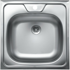 Мойка кухонная 50*50 0,6мм (без сифона) Vladiks L-406