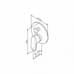 Смеситель для душа AM PM Like F8085000