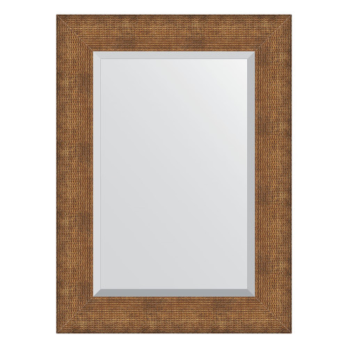 Зеркало настенное с фацетом EVOFORM в багетной раме медная кольчуга, 57х77 см, BY 3945