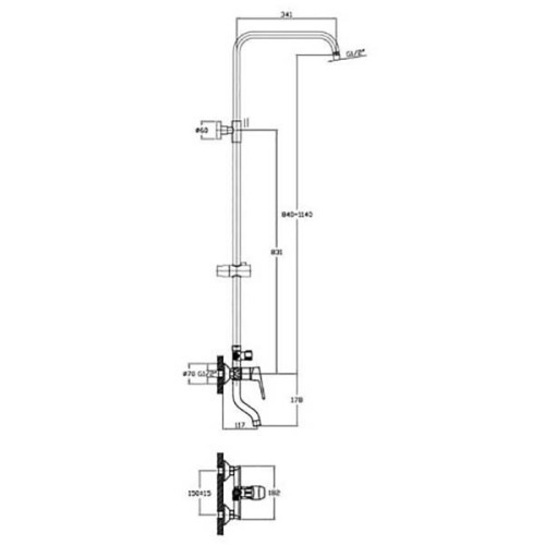 Душевая система Agger Merry A1393300