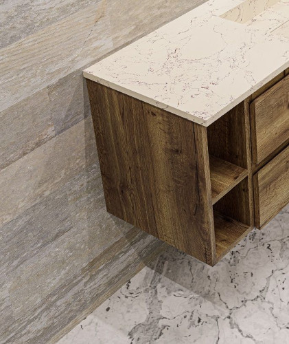 IBX YASMIN, боковой шкаф 20 см, 2 открытые полки, цвет белый глянцевый лак