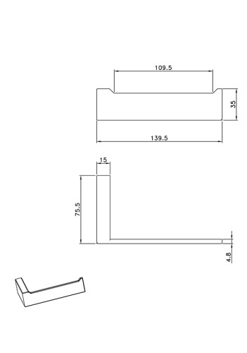 Держатель для туалетной бумаги Aperto 080906 Cr