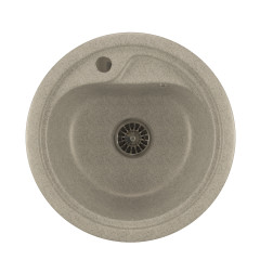 Мойка из искусственного мрамора MIXLINE ML-GM10 44x44 (525061)