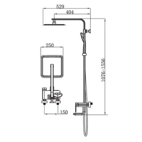 Душевая система KAISER Estilo (62182)