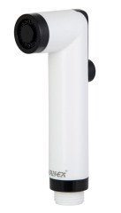 Гигиенический набор KAISER с клапаном, шланг ПВХ пружина до 2м черный, в коробке (SH-354)