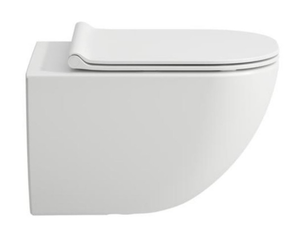 Подвесной унитаз Laufen Basal Combipack безободковый, с сиденьем SoftClose, быстрое снятие (8.66E1.0.000.000.1)