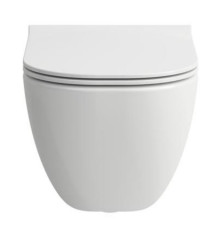 Подвесной унитаз Laufen Basal Combipack безободковый, с сиденьем SoftClose, быстрое снятие (8.66E1.0.000.000.1)