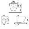 Подвесной унитаз Laufen Basal Combipack безободковый, с сиденьем SoftClose, быстрое снятие (8.66E1.0.000.000.1)
