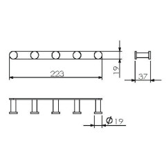 Вешалка для полотенец Langberger 28035A